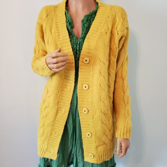 NWT Sundance French Braid Cardigan. 40% Wool. Size S. - Picture 8 of 15